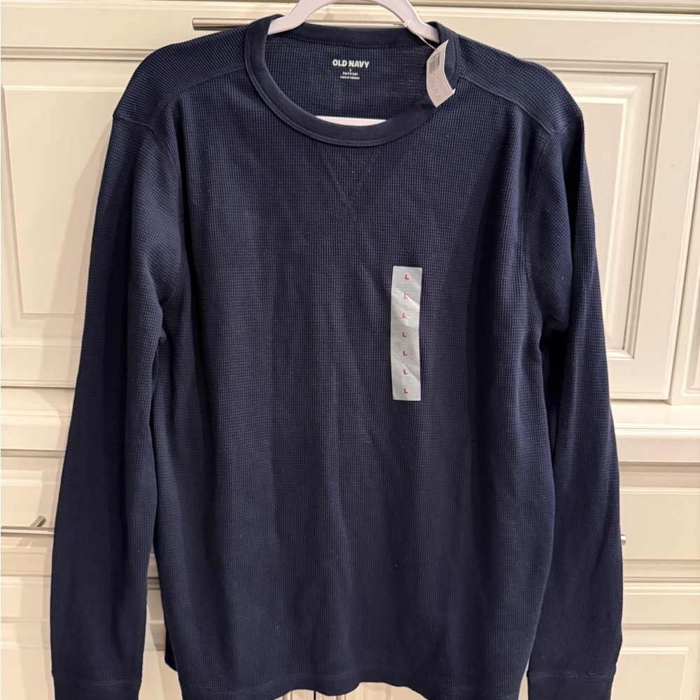 Old Navy Men's Long Sleeve Tee - Navy Blue